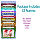 Monthly / Seasonal Theme Dry Erase Adhesive Frames - Full Adhesive Back