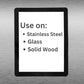 Letter-Size Adhesive Frames for Smooth Surfaces