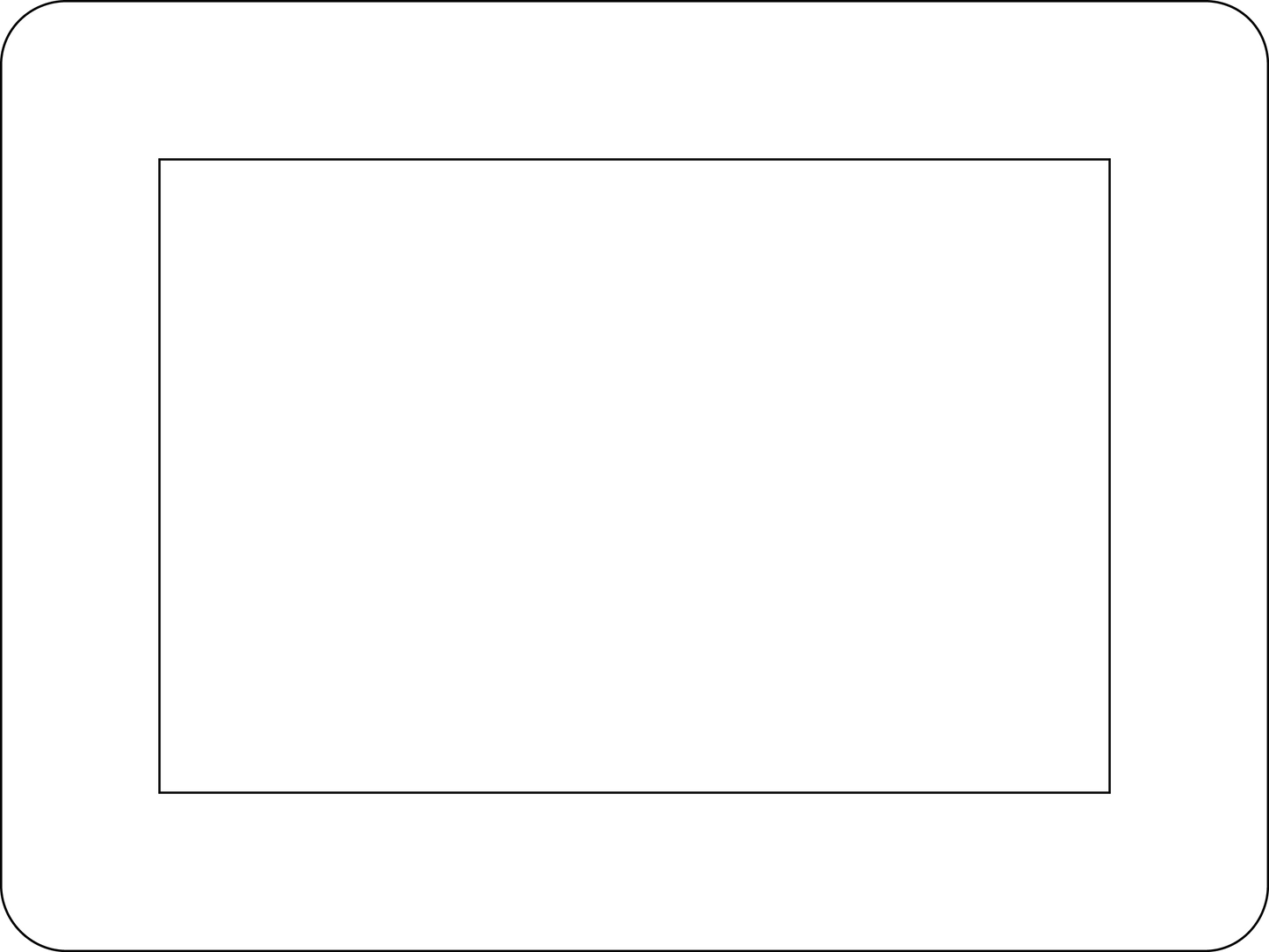 4 x 6 Classic Dry Erase Adhesive Frames for Wall Surfaces - Pack of 10