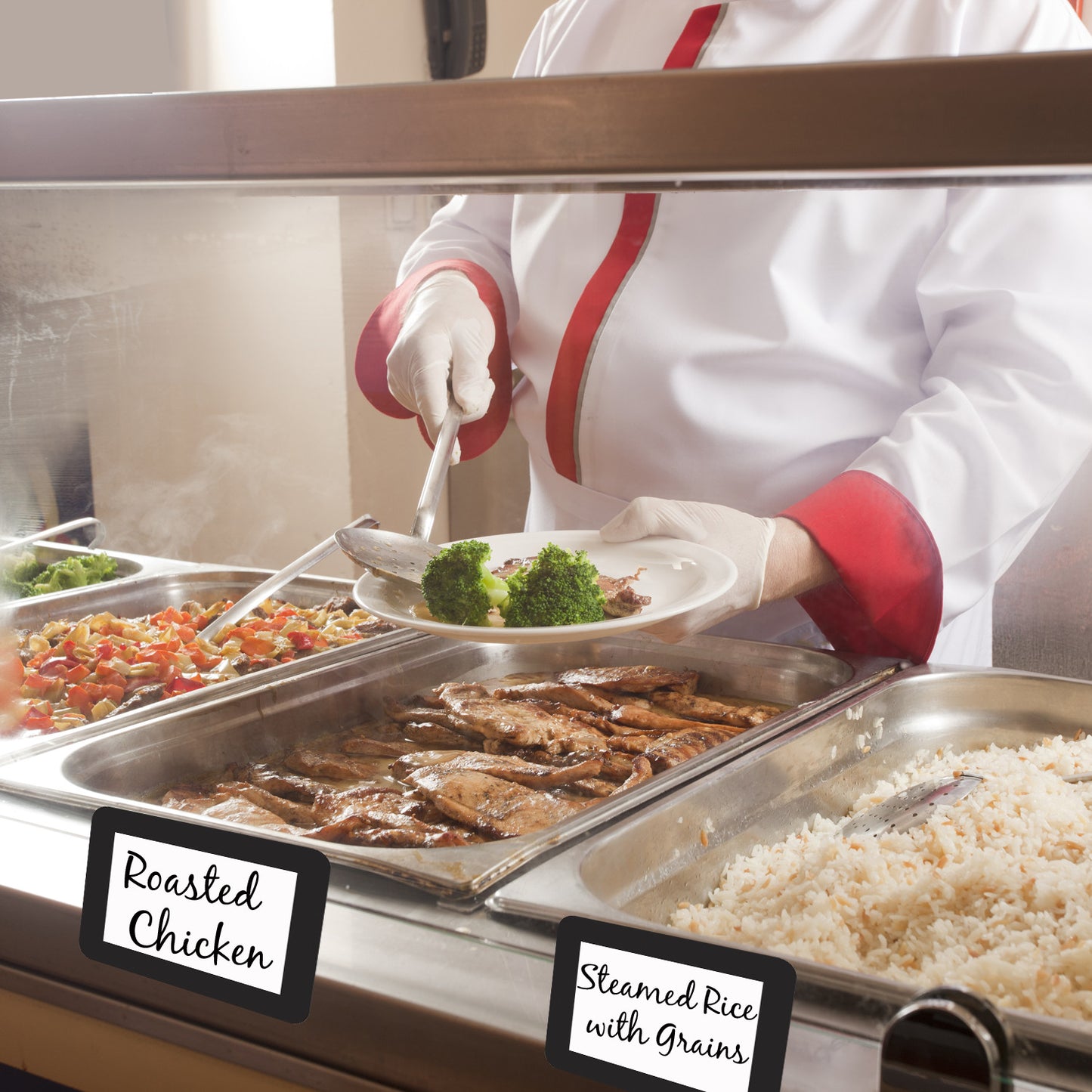 Dry Erase Self-Stick Adhesive Signage for the Food Service Industry